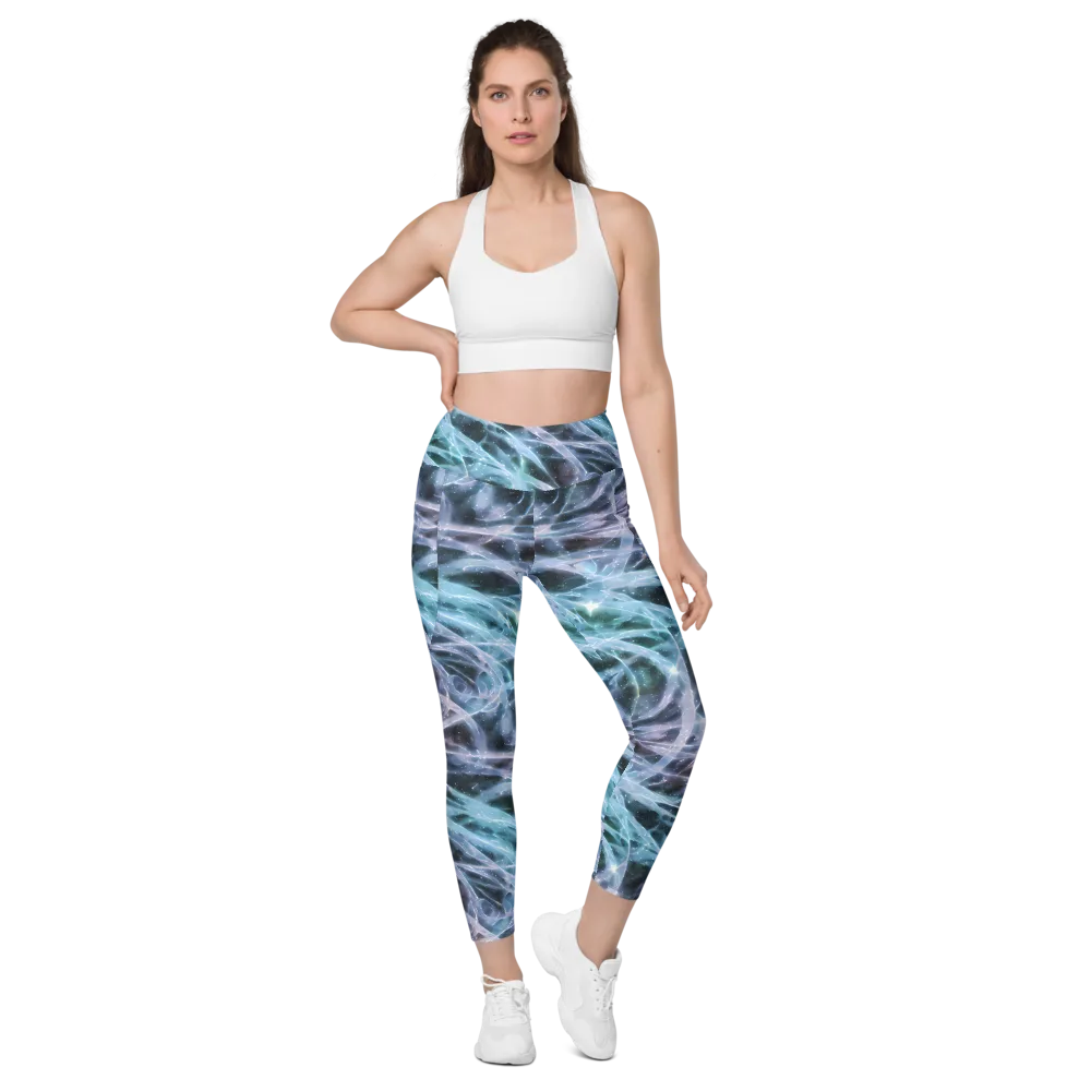 Icelight Drift on Leggings with Pockets — Front