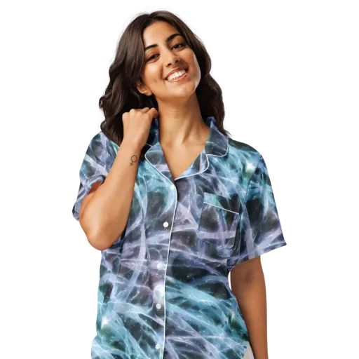 Icelight Drift on a Women's Short Sleeve Pajama Top