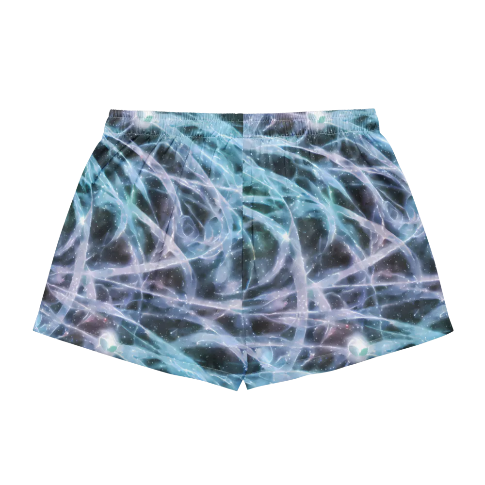 Icelight Drift on Women's Pajama Shorts — Back