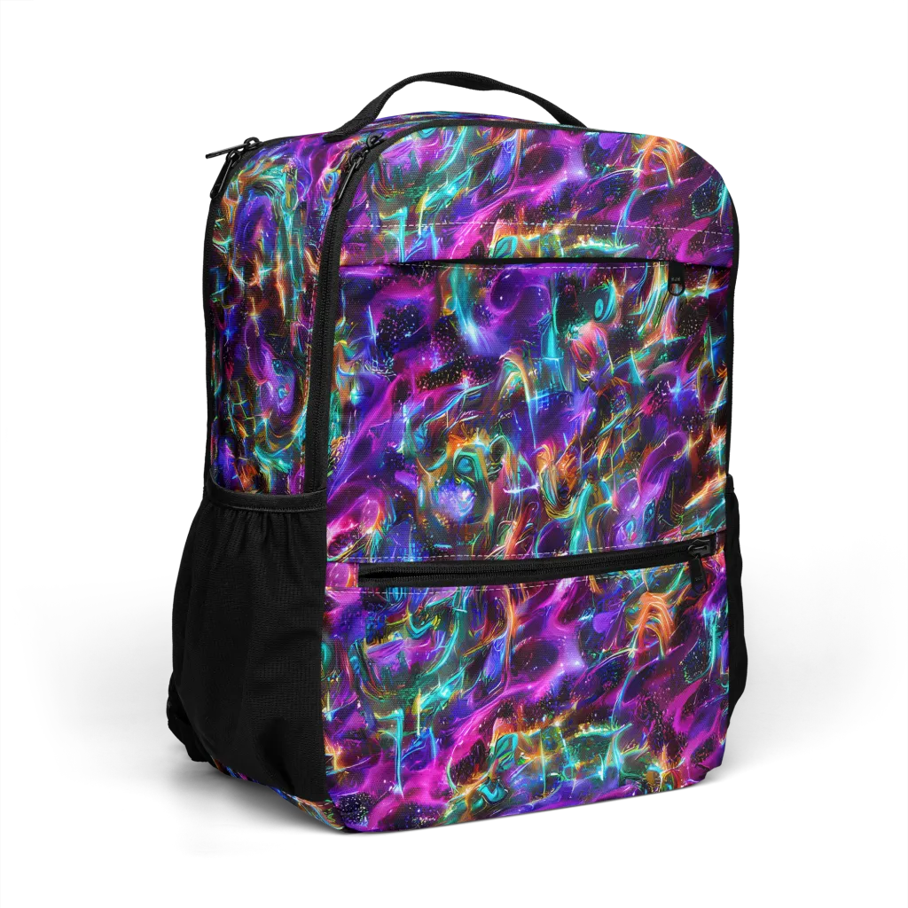 Magenta Mirage on Utility Backpack — Right Front