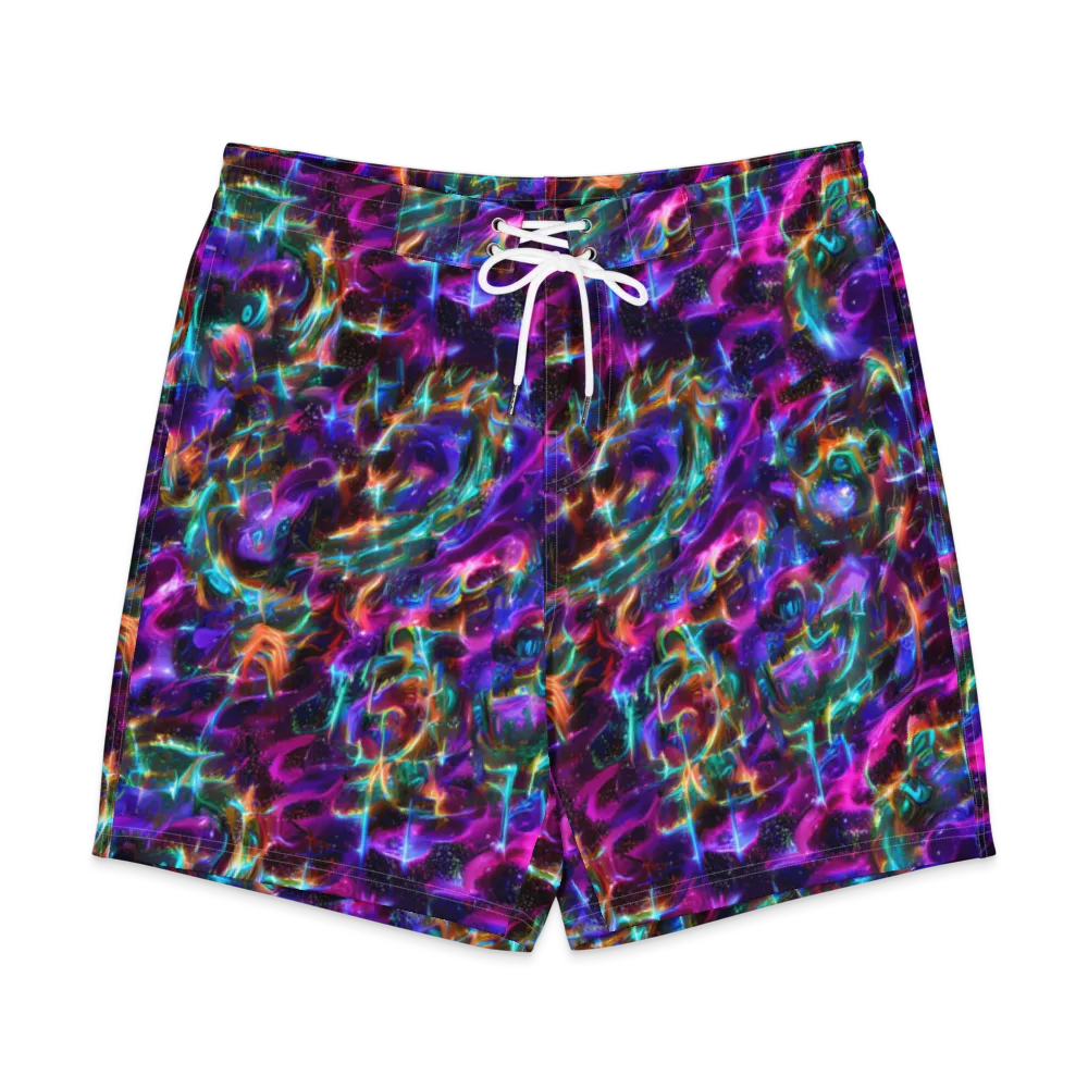 Magenta Mirage on Men's Board Shorts — Front