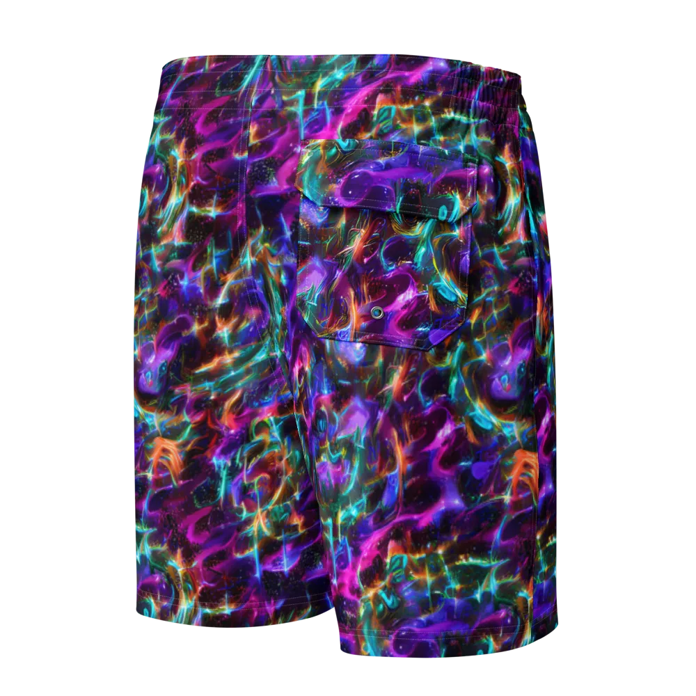 Magenta Mirage on Men's Board Shorts — Back