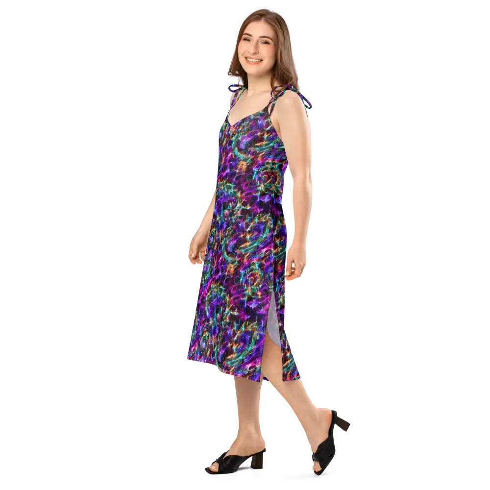 Magenta Mirage on Slip Dress — Left Front