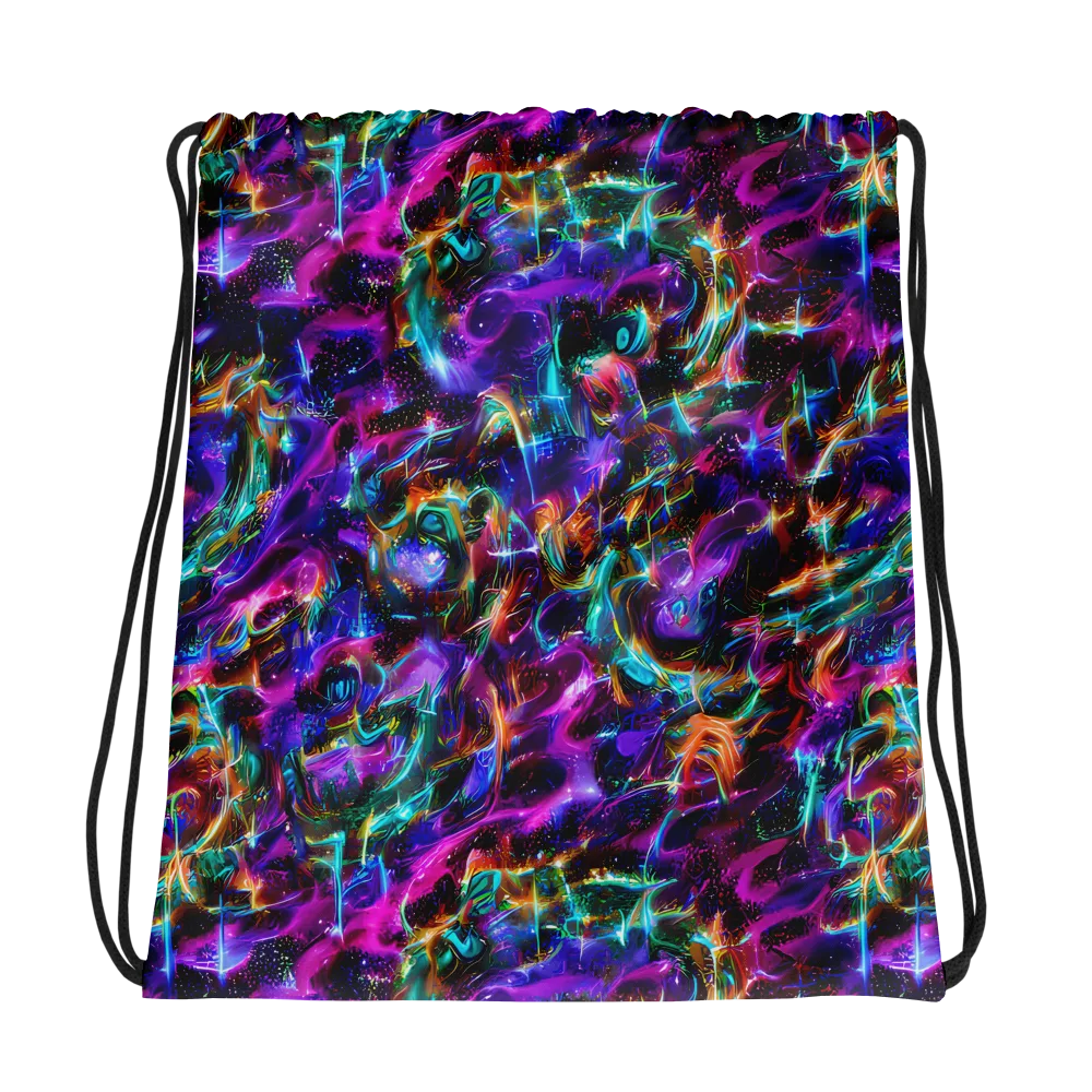 Magenta Mirage on Drawstring Bag — Photo