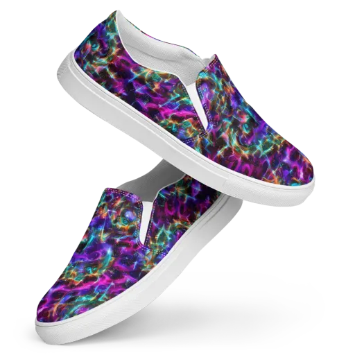 Magenta Mirage on a Women's Slip-On Canvas Shoes