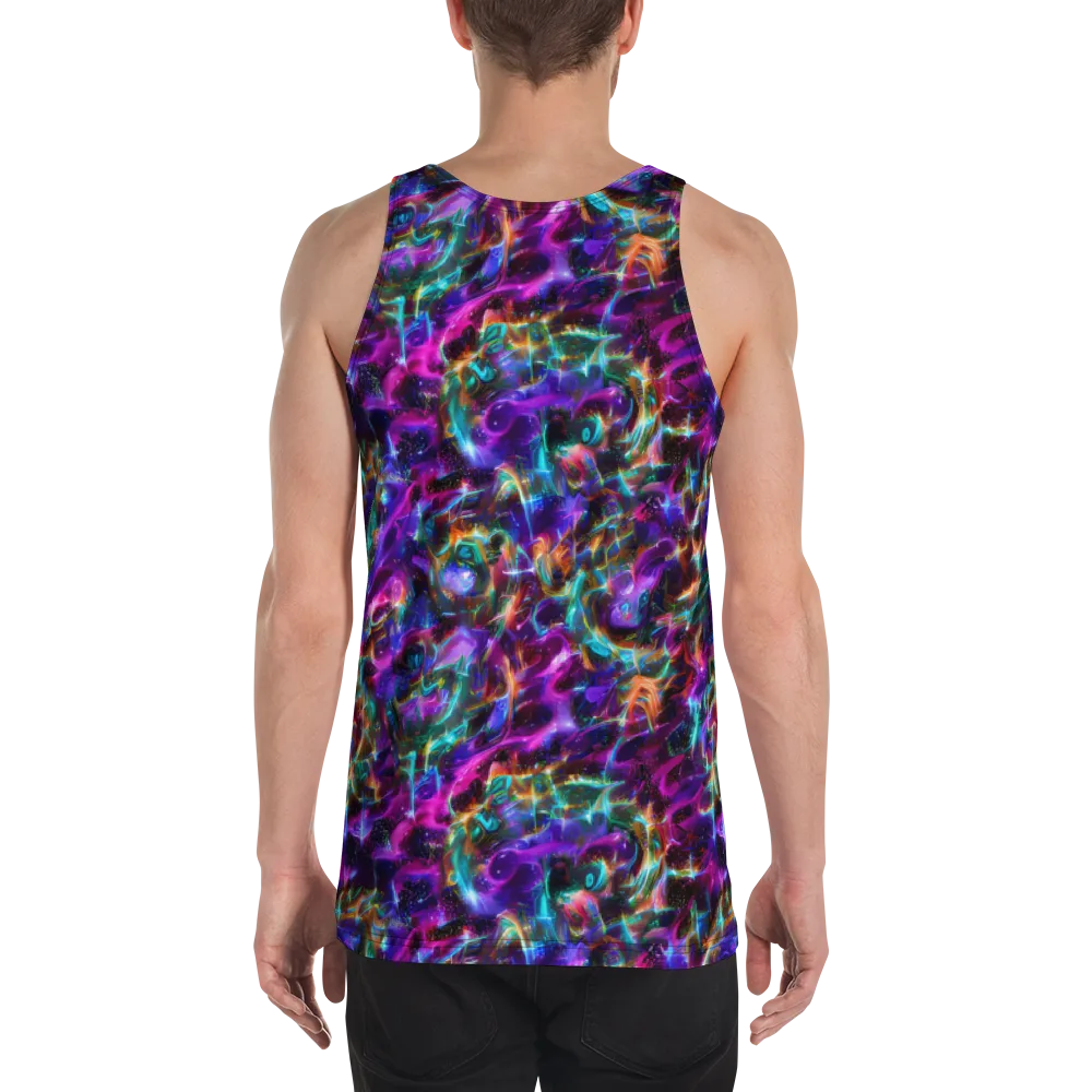 Magenta Mirage on Men's Tank Top — Back
