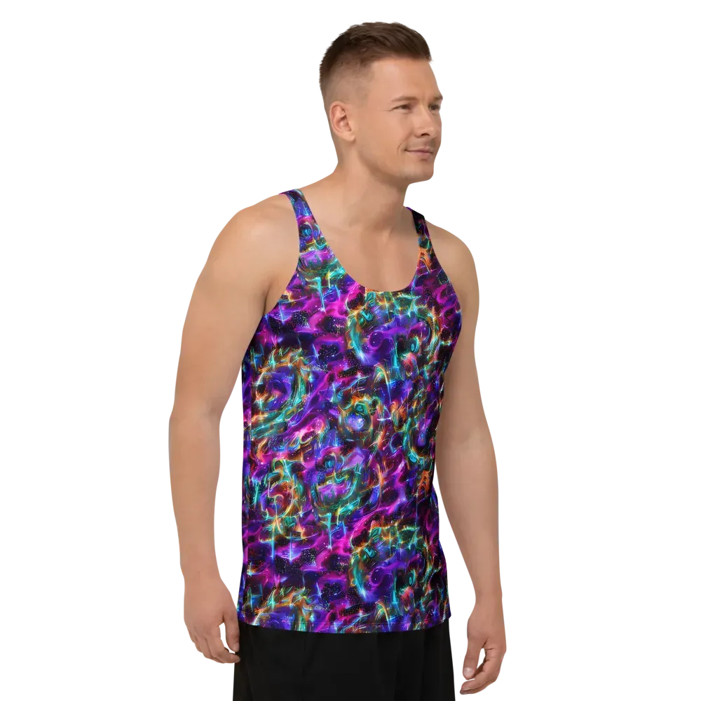 Magenta Mirage on Men's Tank Top — Right Front