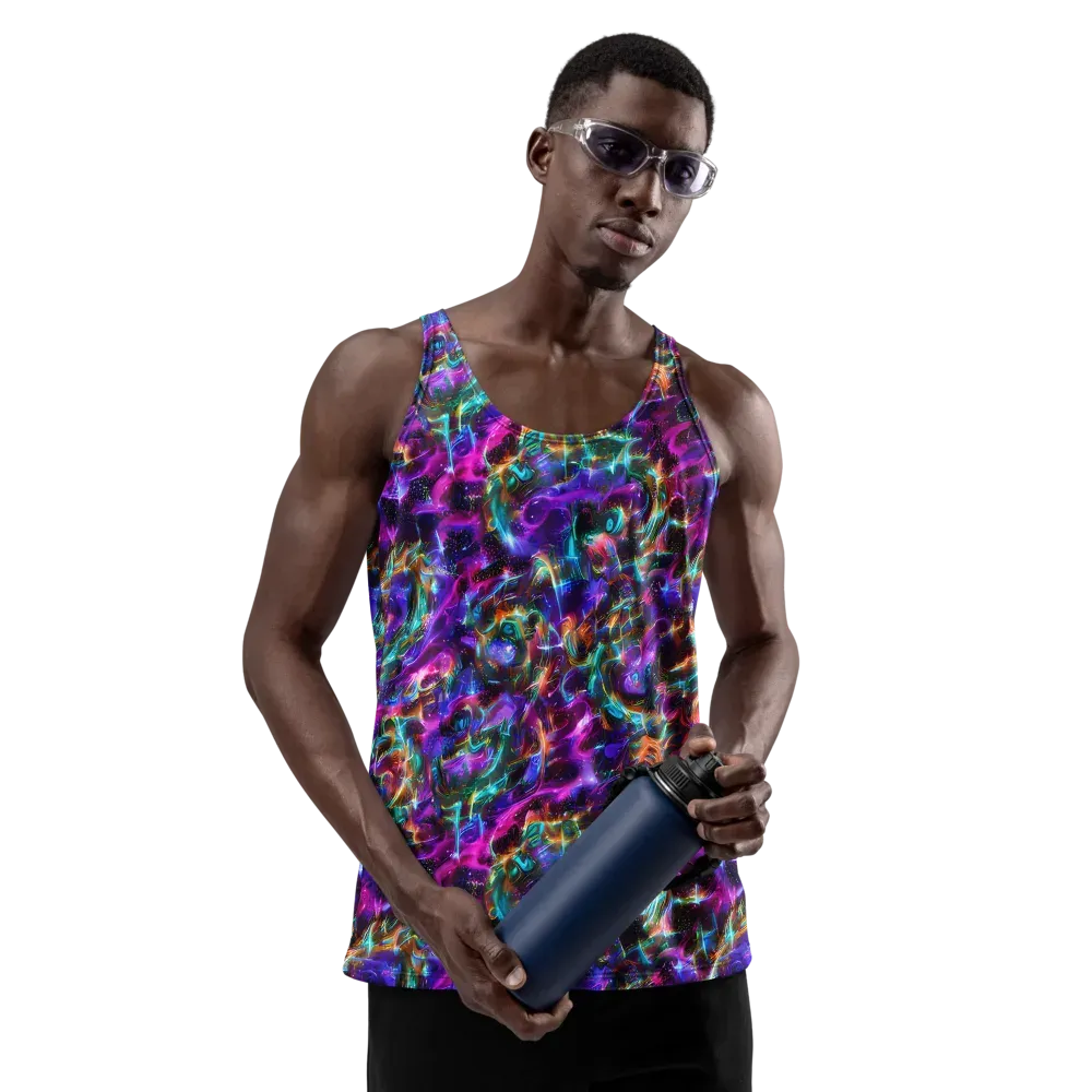 Magenta Mirage on Men's Tank Top — Front