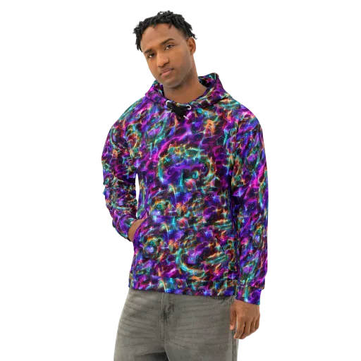 Magenta Mirage on a Cotton Hoodie