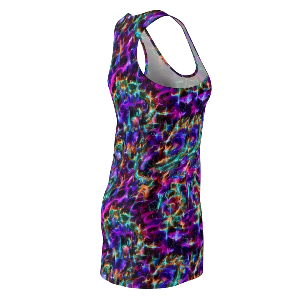 Magenta Mirage on Racerback Dress — Back Side