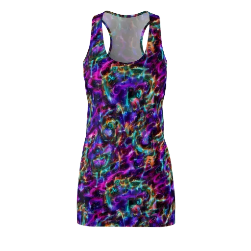 Magenta Mirage on a Racerback Dress