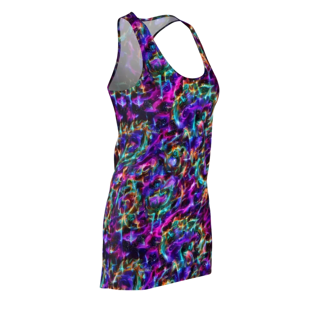 Magenta Mirage on Racerback Dress — Front Side