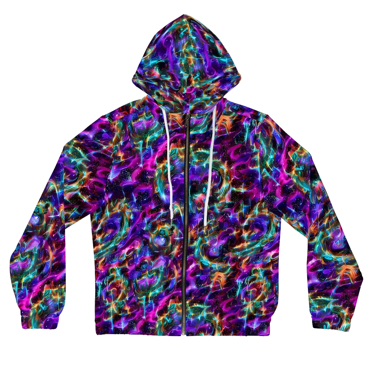 Magenta Mirage on Women's Full-Zip Hoodie — Front