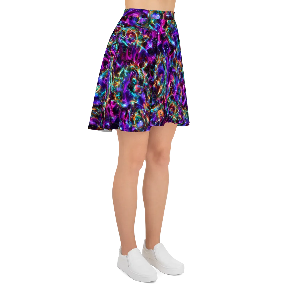 Magenta Mirage on Skater Skirt — Right