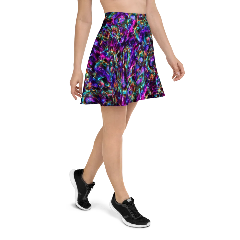 Magenta Mirage on Skater Skirt — Right