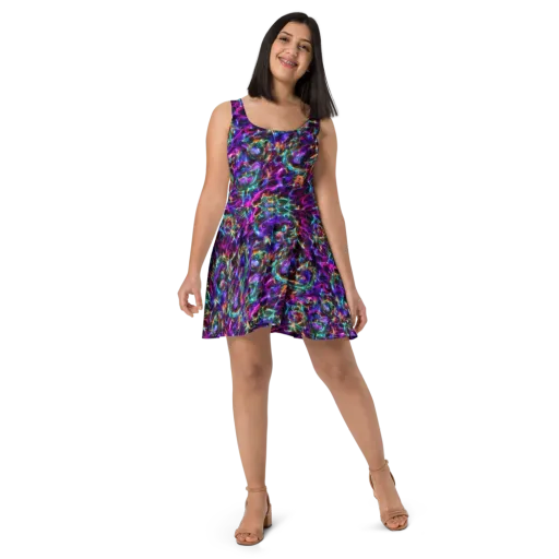Magenta Mirage on a Skater Dress