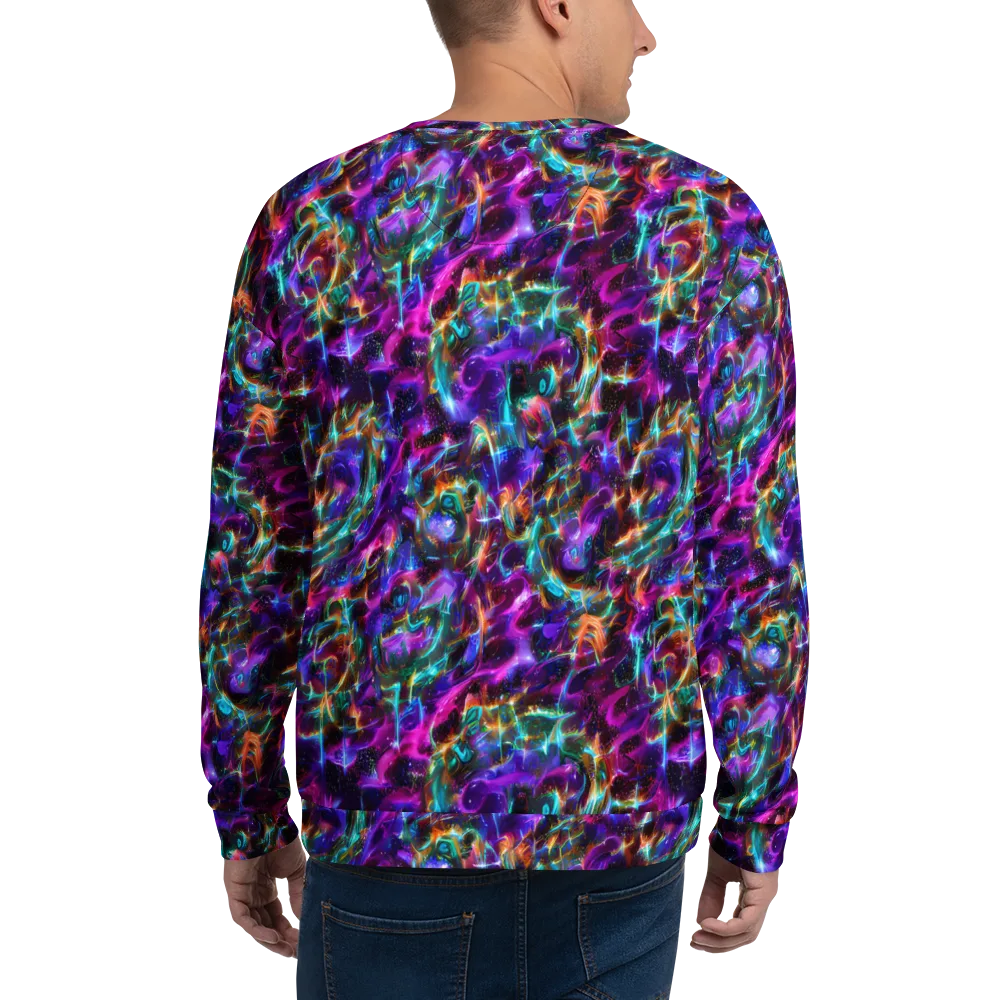 Magenta Mirage on Sweatshirt — Back