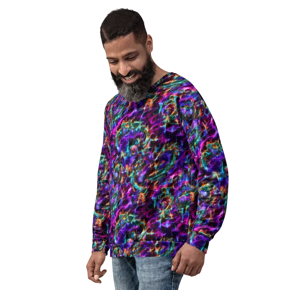 Magenta Mirage on Sweatshirt — Left Front