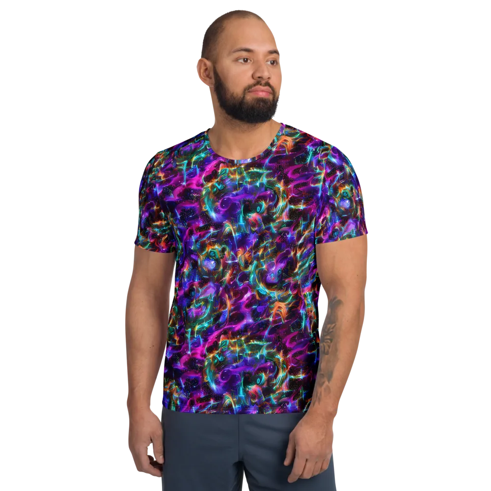 Magenta Mirage on Men's Athletic T-Shirt — Front