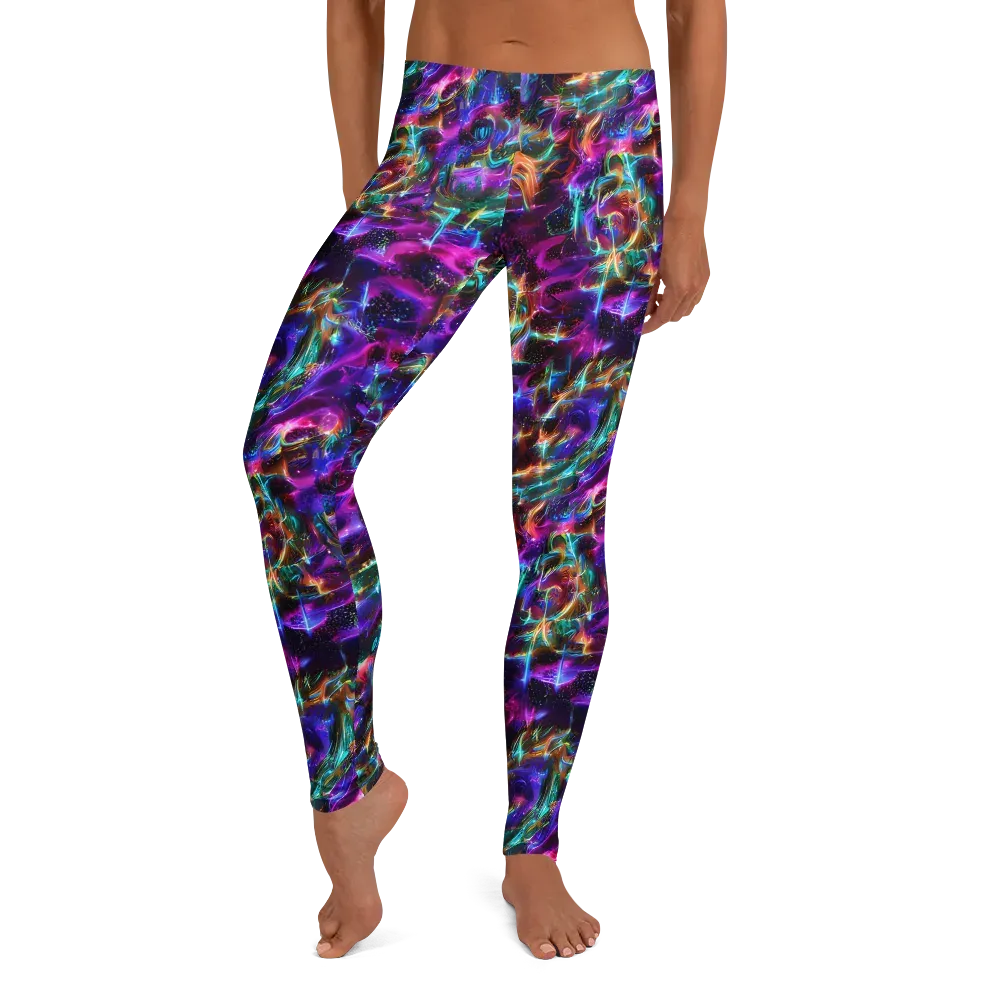 Magenta Mirage on Leggings — Front