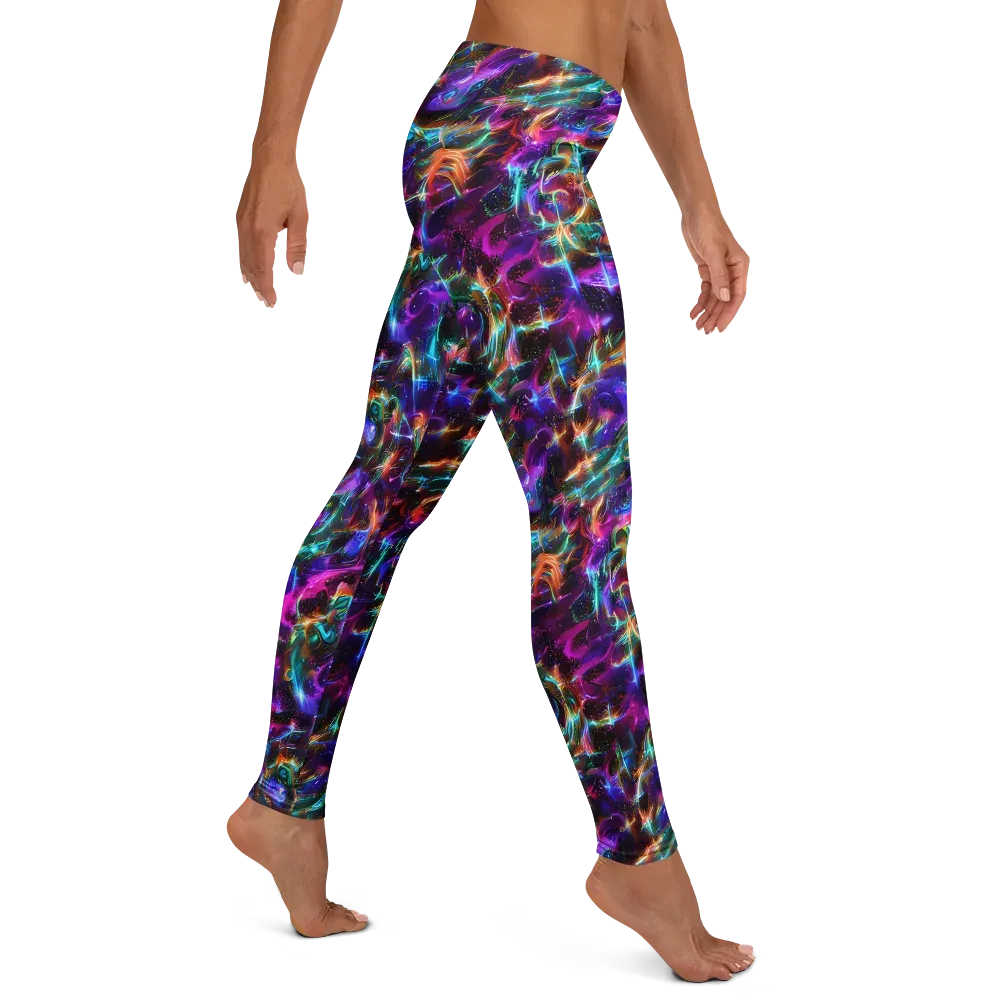 Magenta Mirage on Leggings — Right