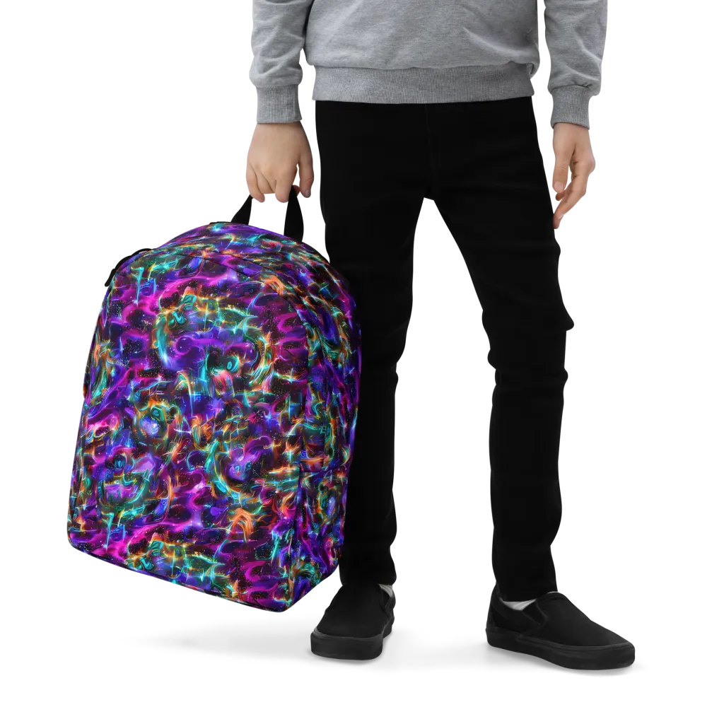 Magenta Mirage on Minimalist Backpack — Zoomed-in