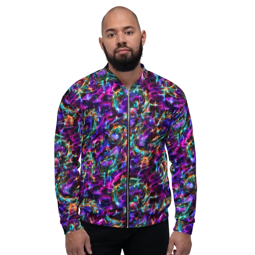 Magenta Mirage on Bomber Jacket — Front