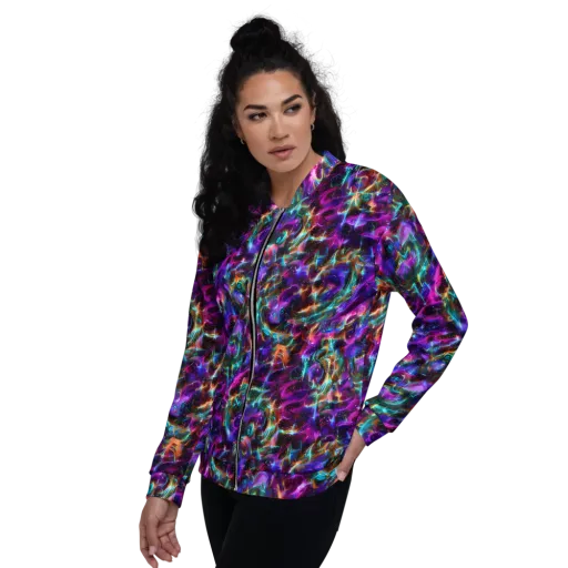 Magenta Mirage on a Bomber Jacket