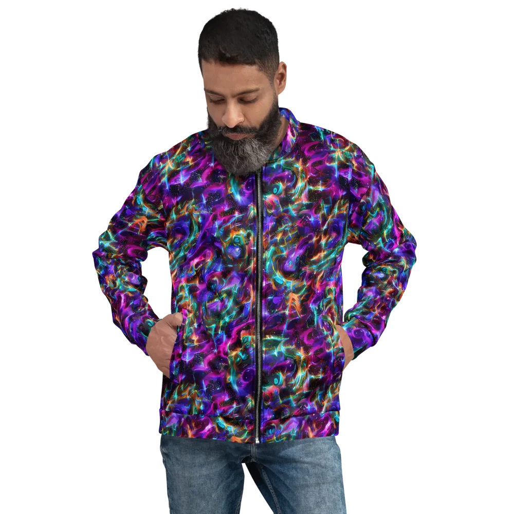 Magenta Mirage on Bomber Jacket — Front