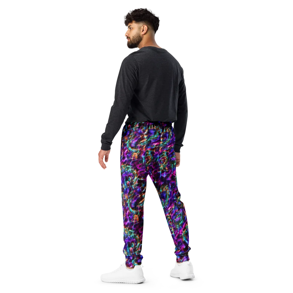 Magenta Mirage on Men's Joggers — Back