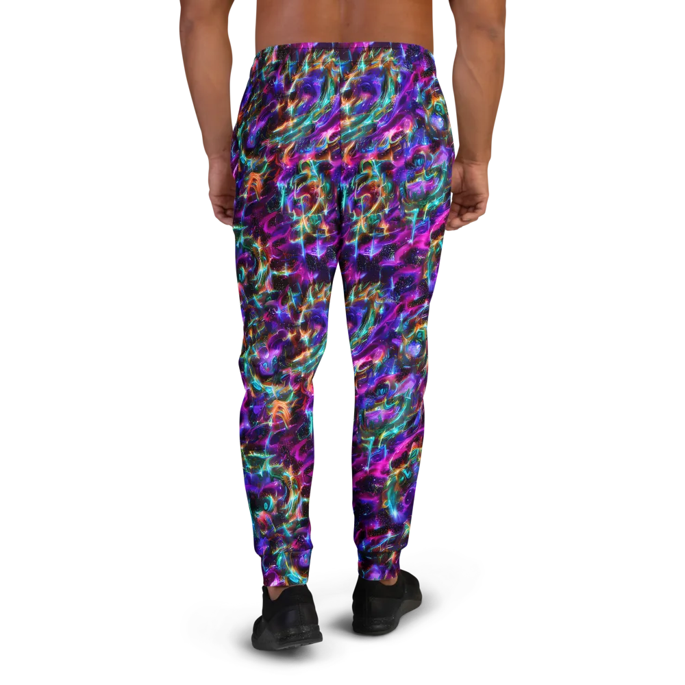 Magenta Mirage on Men's Joggers — Back