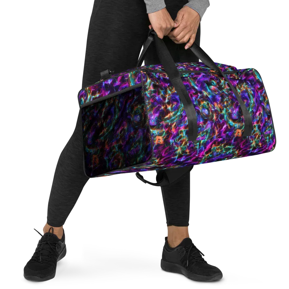 Magenta Mirage on Duffle Bag — Right Front
