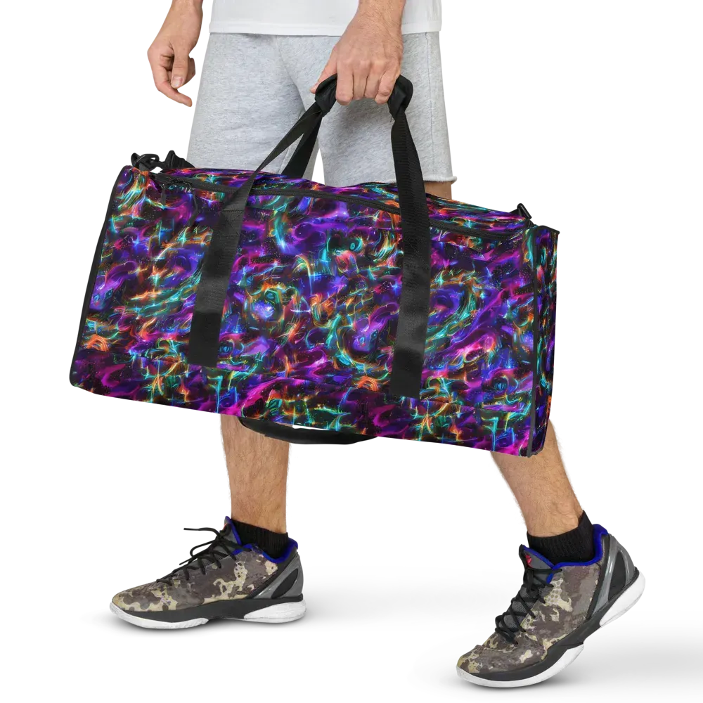 Magenta Mirage on Duffle Bag — Front