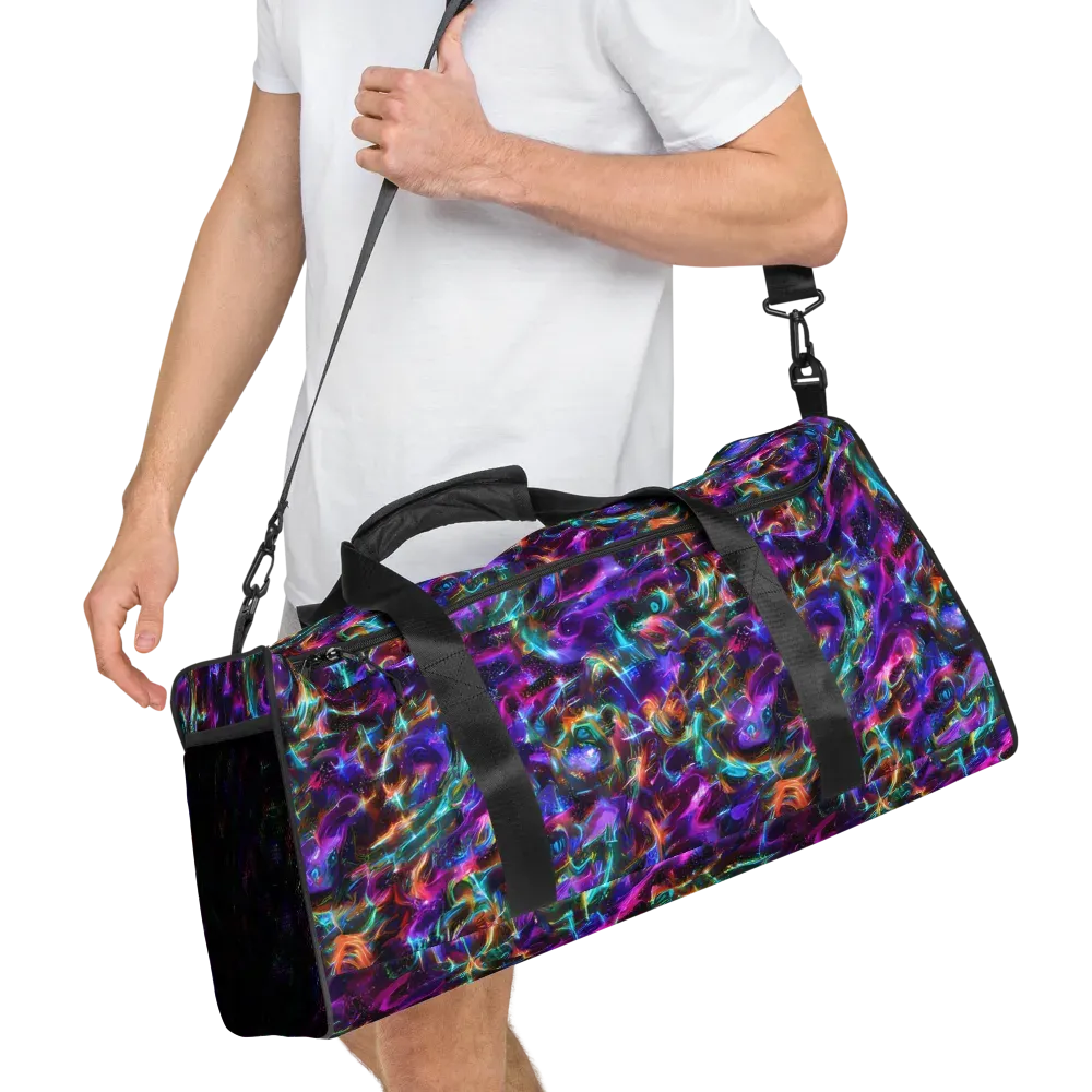 Magenta Mirage on Duffle Bag — Right Front