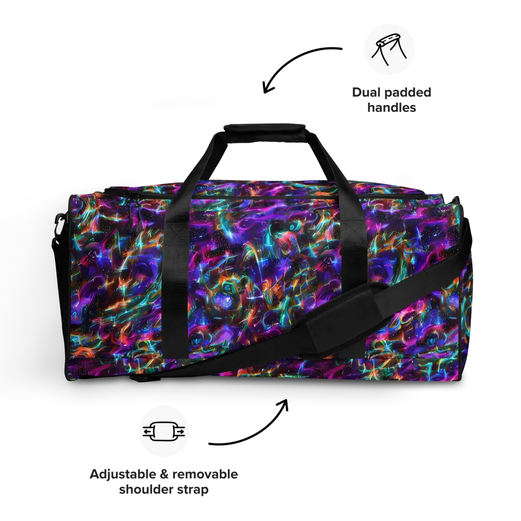 Magenta Mirage on Duffle Bag — Front