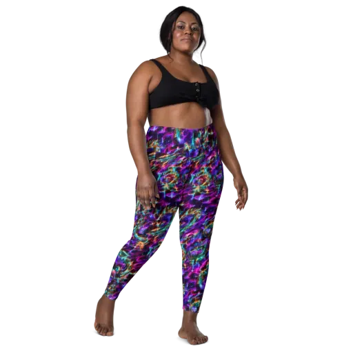 Magenta Mirage on a Leggings with Pockets