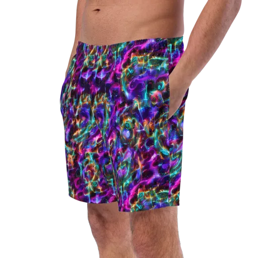 Magenta Mirage on a Swim Trunks
