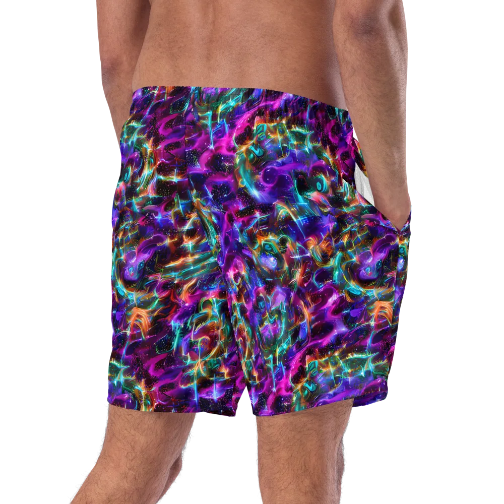 Magenta Mirage on Swim Trunks — Right Back