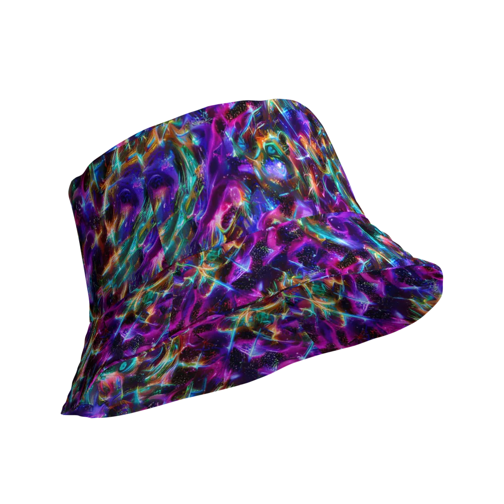 Magenta Mirage on Reversible Bucket Hat — Product details Outside