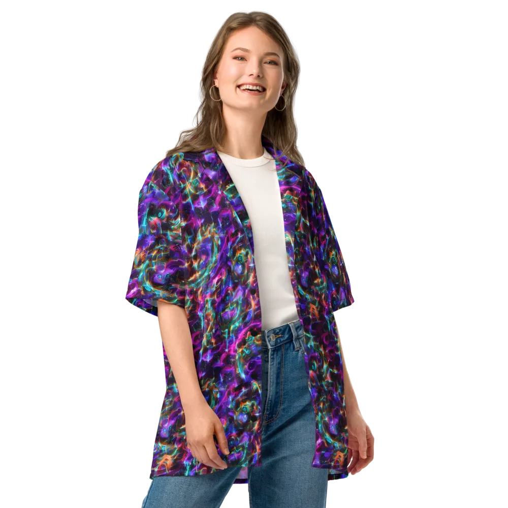 Magenta Mirage on Button Shirt — Front