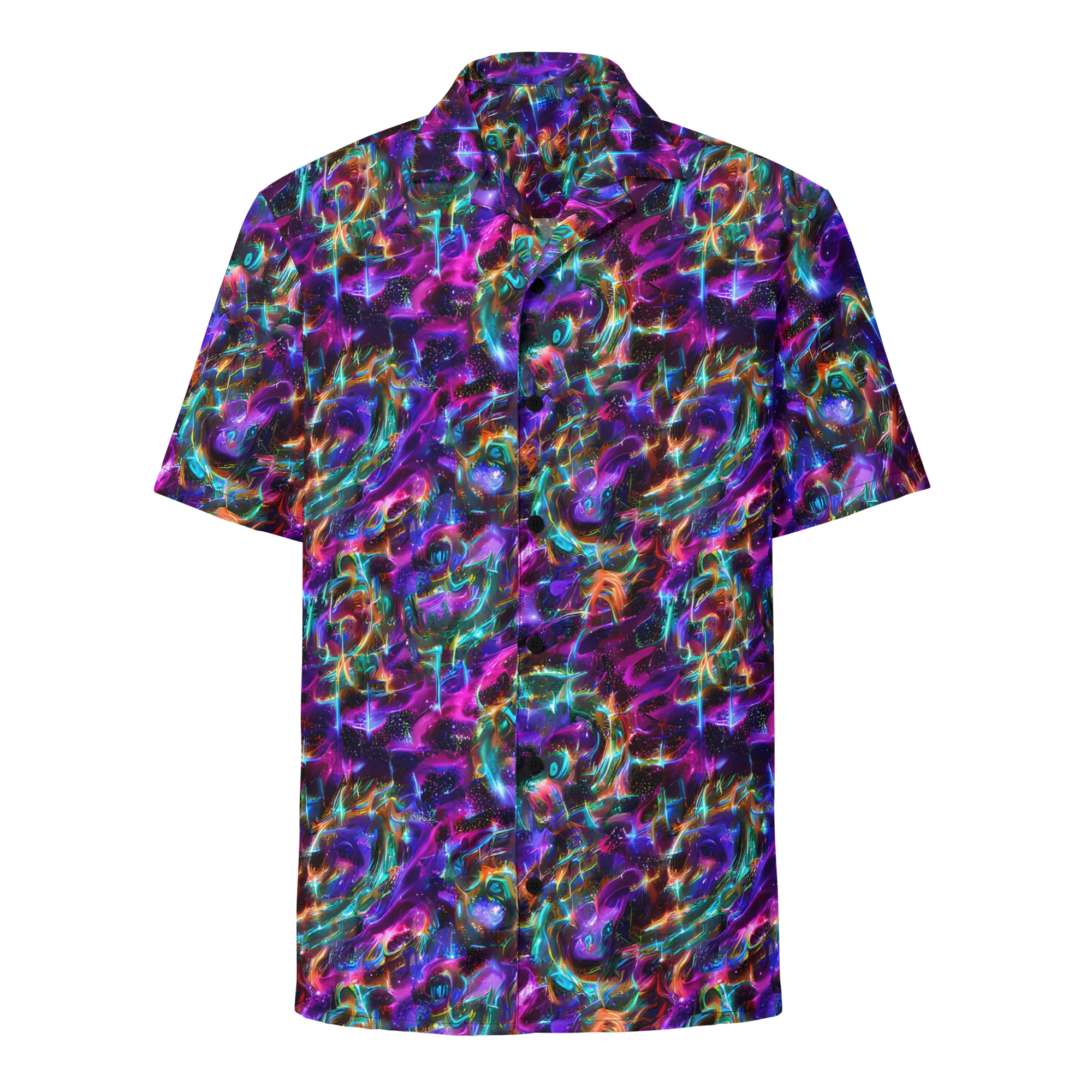 Magenta Mirage on Button Shirt — Front