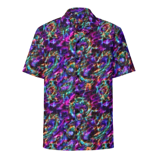 Magenta Mirage on a Button Shirt