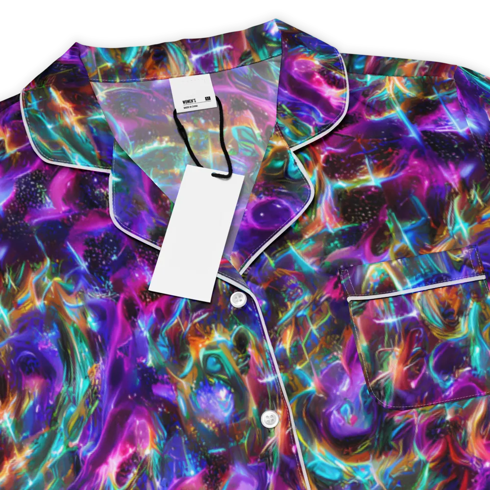 Magenta Mirage on Women's Short Sleeve Pajama Top — Product details