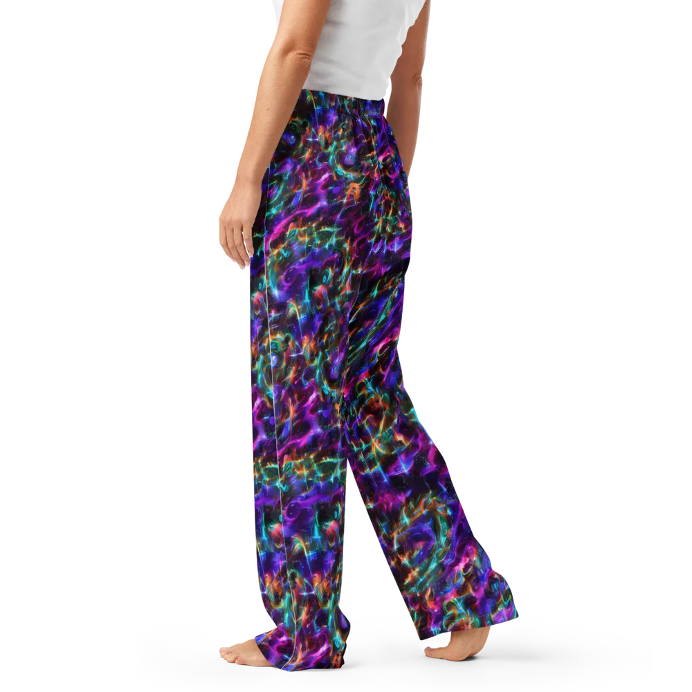 Magenta Mirage on Women's Pajama Pants — Left