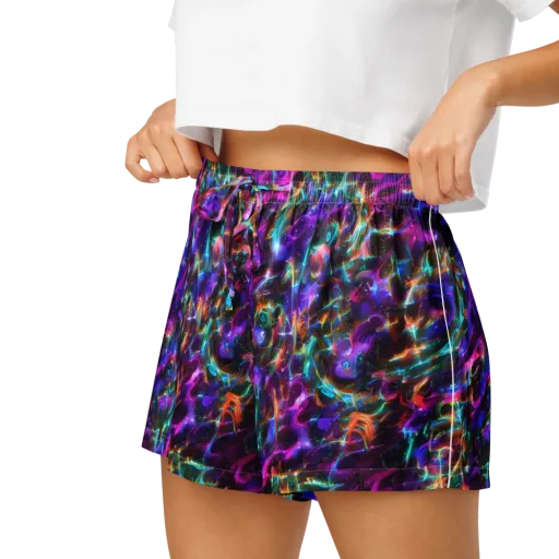 Magenta Mirage on a Women's Pajama Shorts