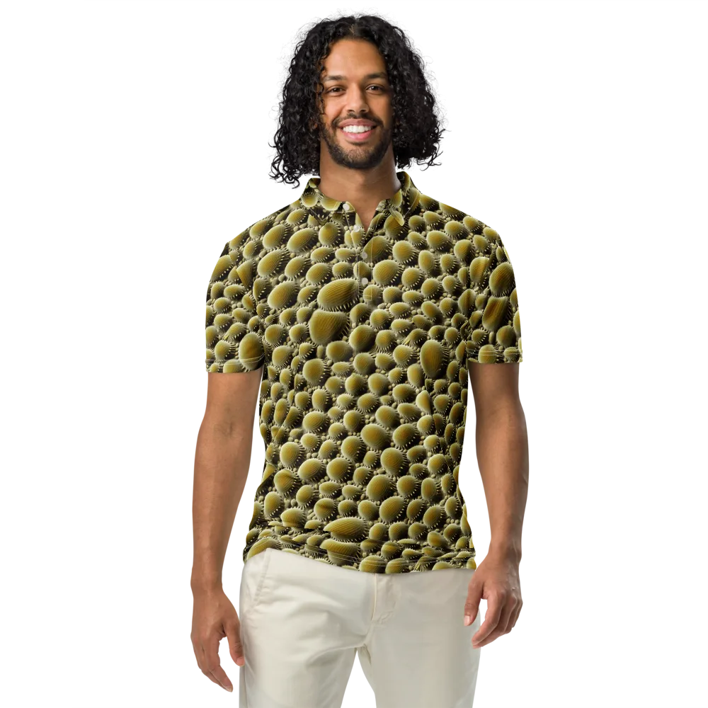 Golden Burrow on Men's Slim Fit Polo Shirt — Front