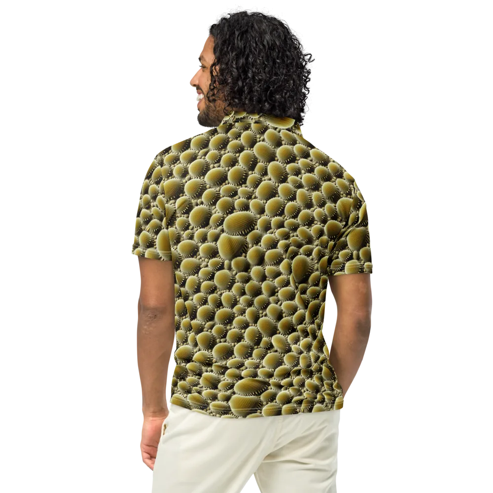 Golden Burrow on Men's Slim Fit Polo Shirt — Back