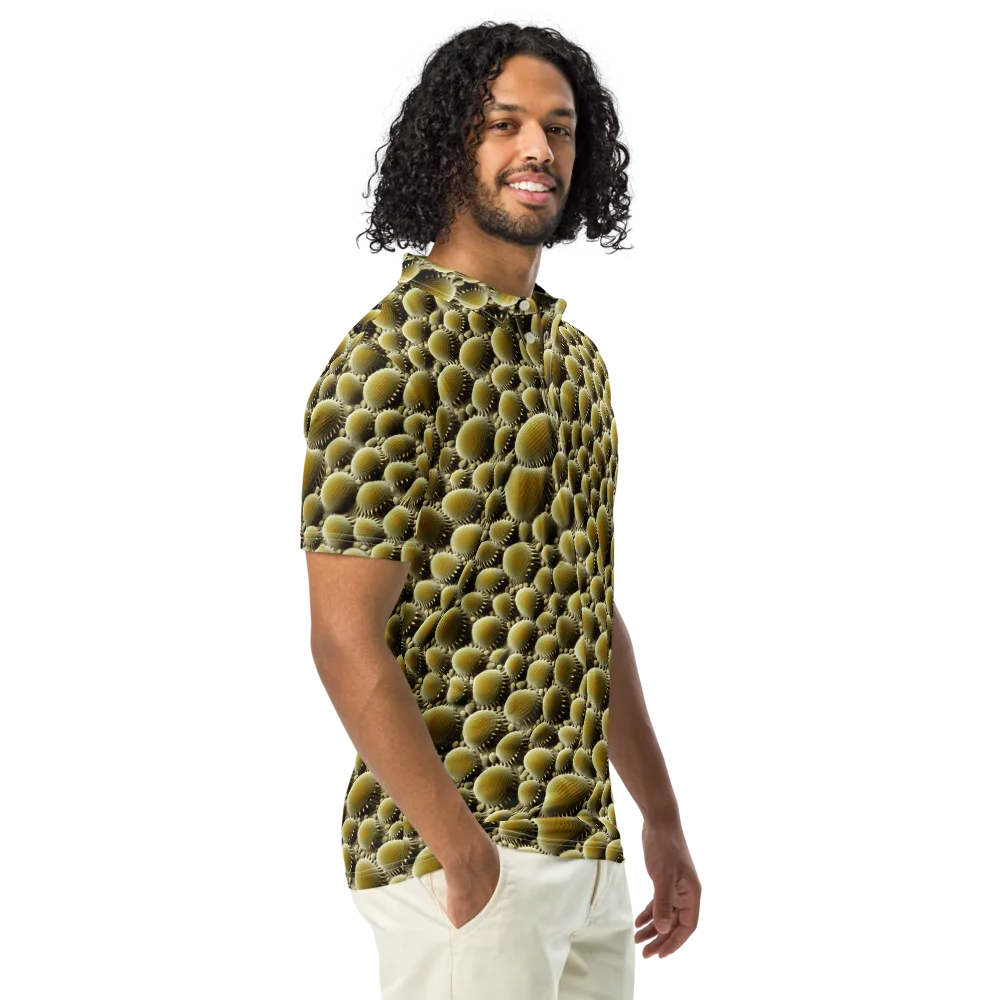 Golden Burrow on Men's Slim Fit Polo Shirt — Right Front