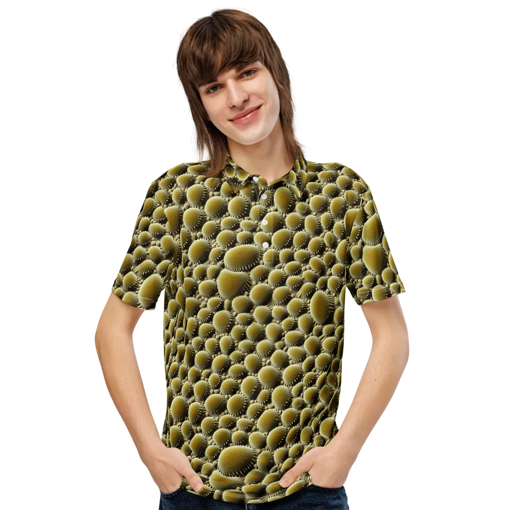 Golden Burrow on Men's Slim Fit Polo Shirt — Front