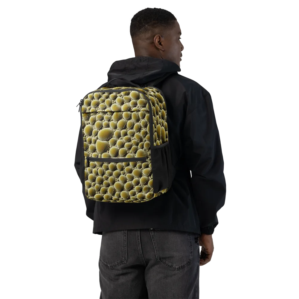 Golden Burrow on Utility Backpack — Back